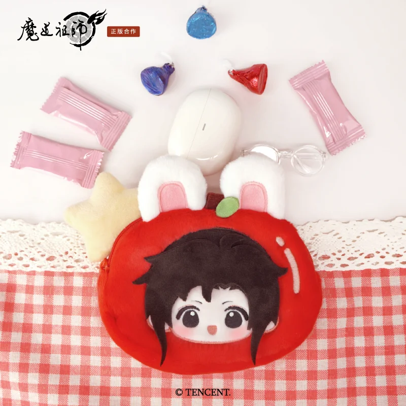 

Горячее аниме Mo Dao Zu Shi Original Wei Wuxian Lan Wangji Kawaii Rabbit Red Apple Series Мягкий кошелек для монет Фанаты Подарочная игрушка