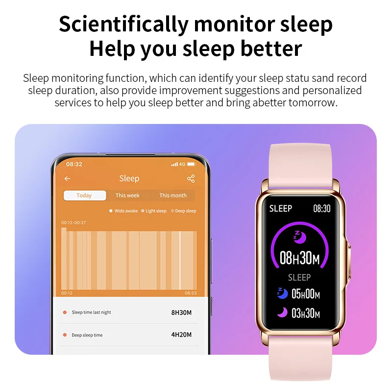 LIGE Pedometro Chiamata Bluetooth Smart Watch Musica Fitness Bracciale sportivo Ossigeno nel sangue Monitor del sonno Smartwatch da 1,47 pollici Lady