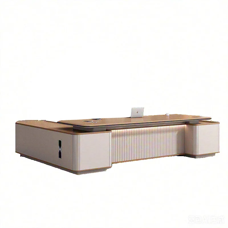 Premium Thermoformed Executive Boss Desk Modern Minimalist Chairman CEO Large Office Table Sturdy Spacious for Home Office