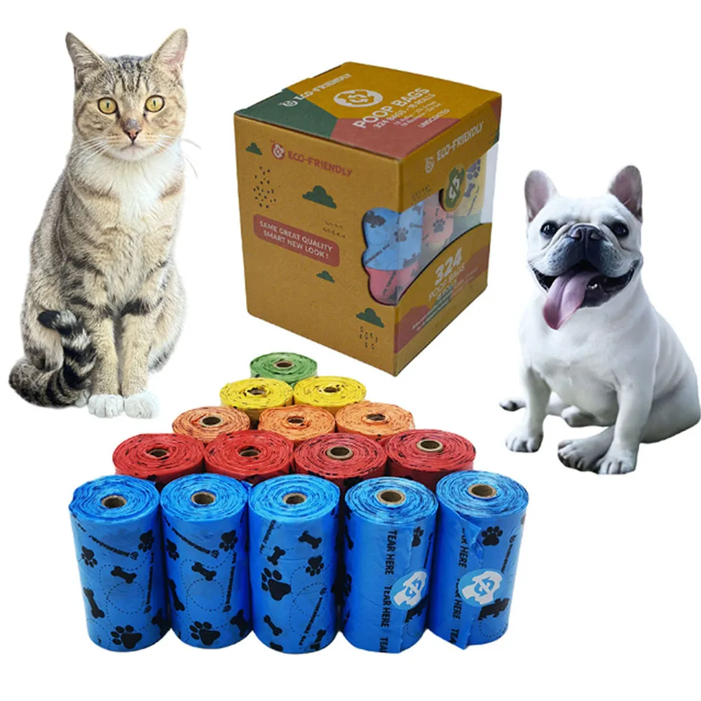 4/8/18 Rolls EPI Biodegradable Pet Garbage Fecal Collect Bag Pet Pooper Bags Pet 18Pcs /Roll Dog Kitten Poop Garbage Bag Pet bag