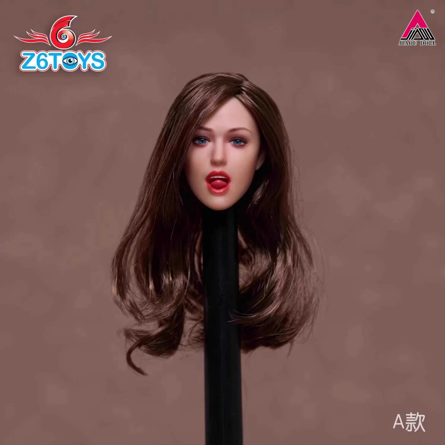 Z6TOYS ZC009 1/6 Sexy Female Head Active Eyes Model Tongue Sticking Expression Fit 12'' Soldier Action Figure Body Doll