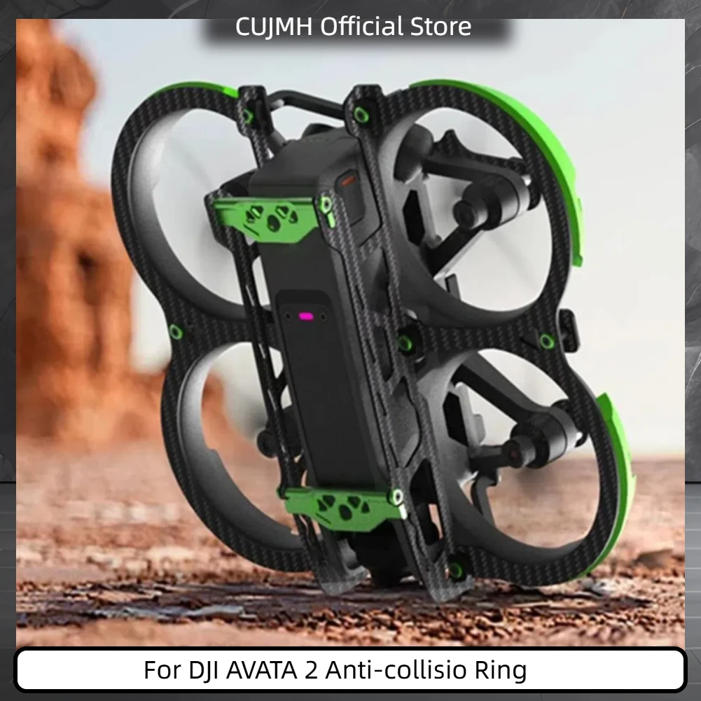 For DJI AVATA 2 Anti-collision Protective Cover Guard Aluminum Carbon Fiber EVA Sponge For DJI AVATA 2 Bumper Protector Cover