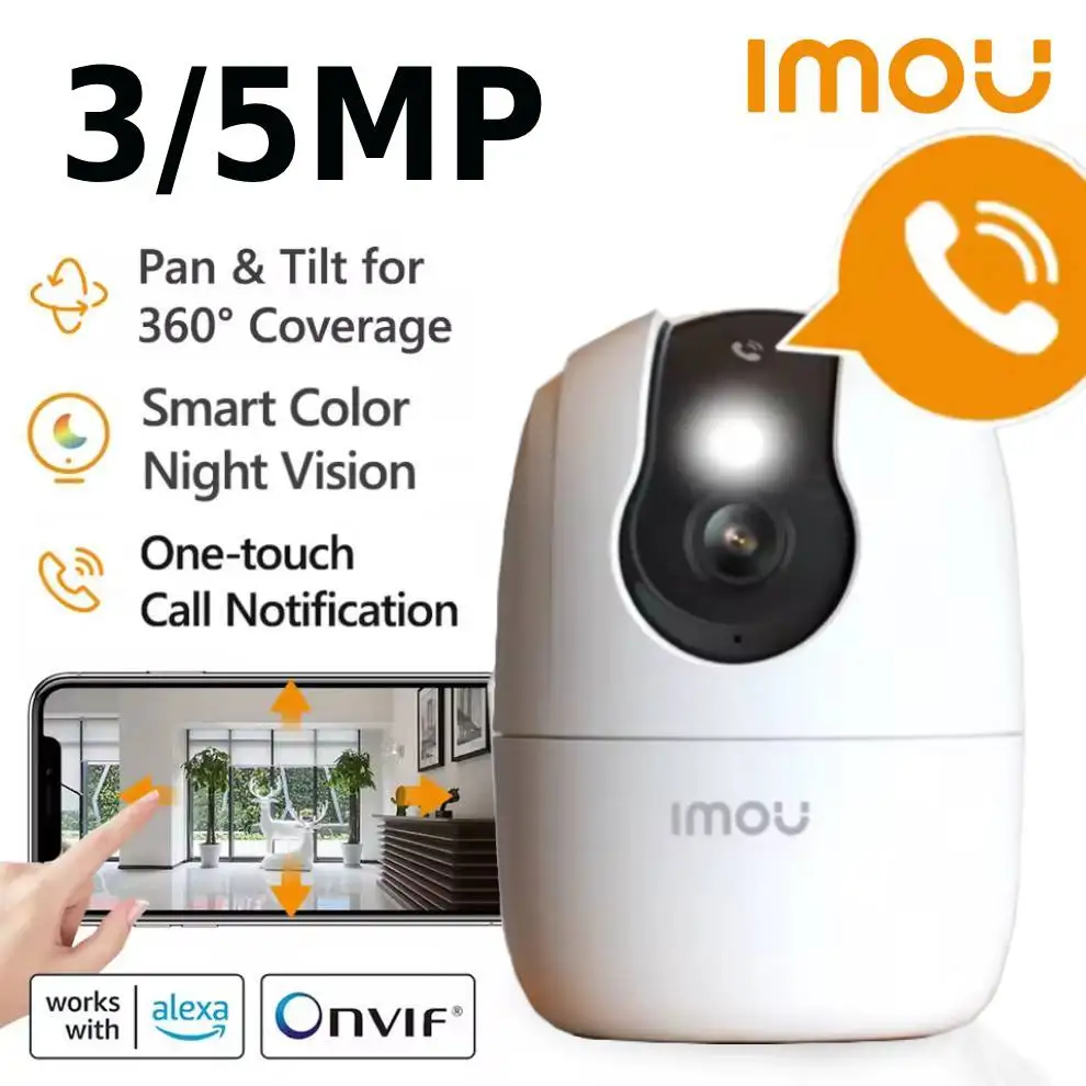 Imou Ranger 2C PRO 3/5MP 2/3K Wifi Outdoor One-Touch Calll Human/Pet Detection Smart Full-Color Night Vision Security IP Camera