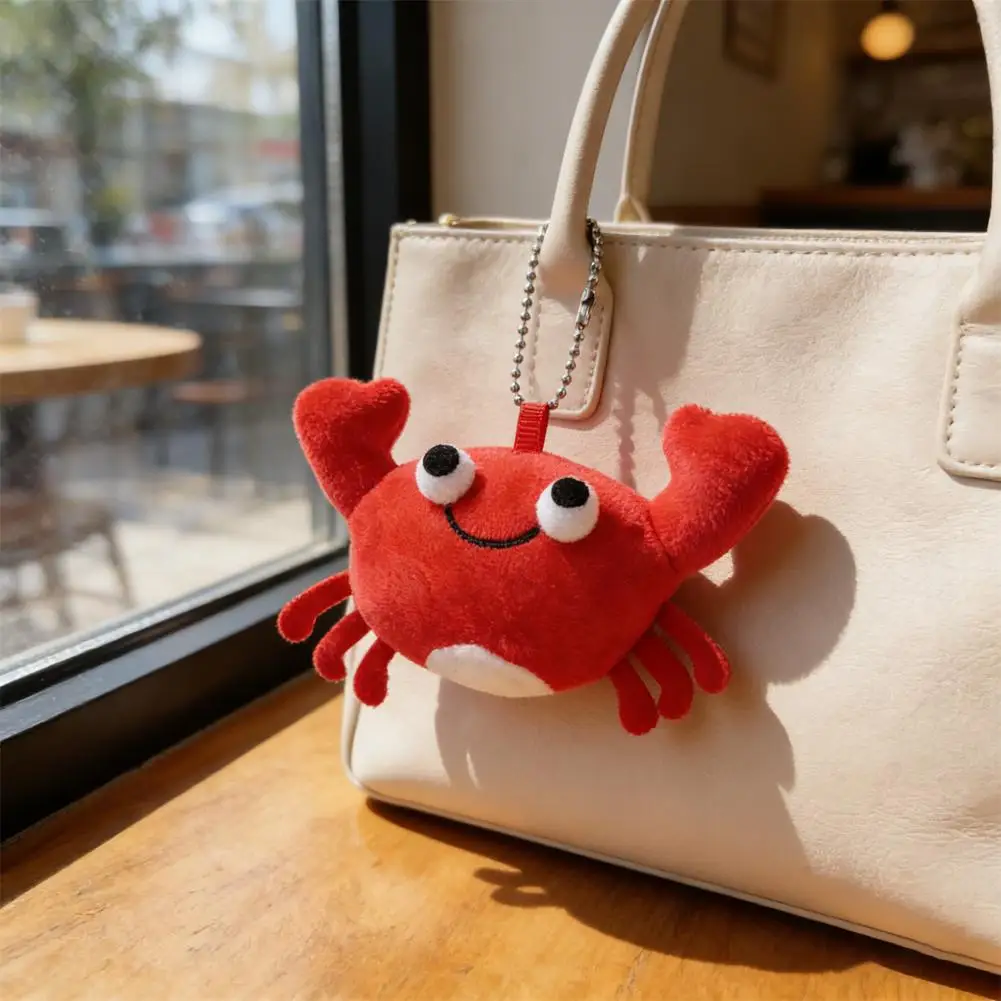 Kawaii Crayfish Plush Toy Keychain Cute Red Lobster Stuffed Animal for Bag Pendant Schoolbag Decoration Birthday Gifts