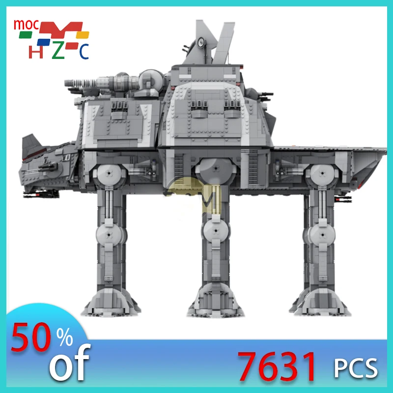 

2023 NEW 7631PCS MOC All-Terrain Tactical Command Walker model buiding kit block self-locking bricks toy Christmas gifts