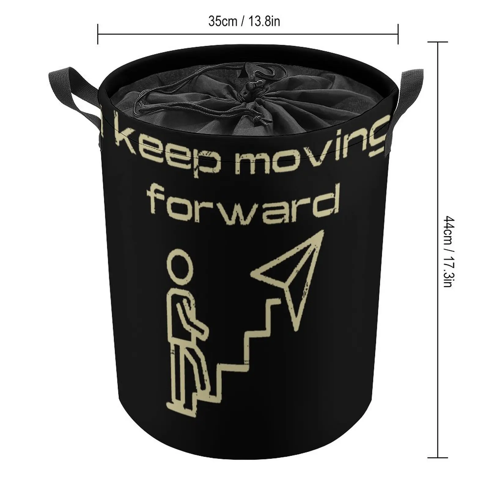 Storage Box I Keep Moving Forward Laundry Basket Dust Proof Can Be Folded Bedroom Storage Novelty Storage of Clothes Super Soft