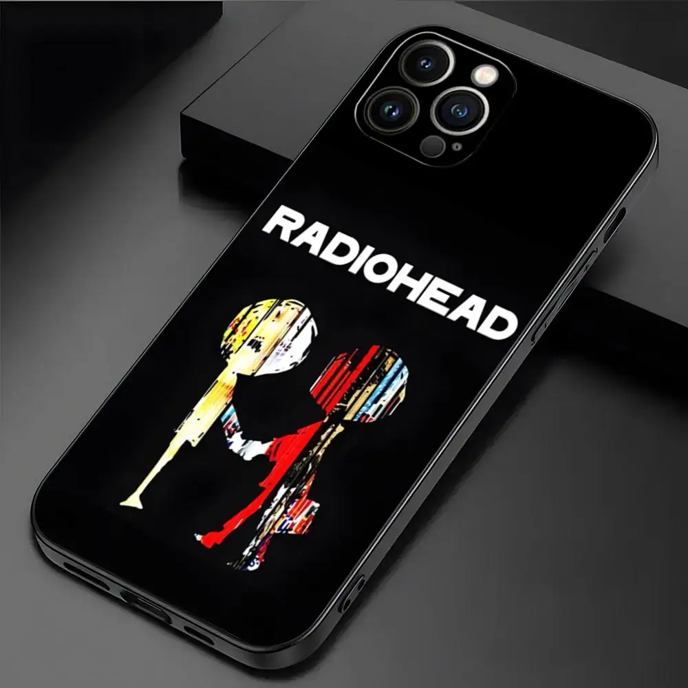 Vintage Fashion Design Radiohead Phone Case For iPhone gentleman 15 14 12 13 11 Pro Max Mini X XR XS Max 7 8 Plus Cover