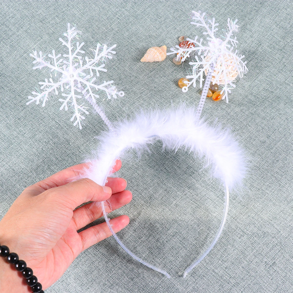

1pc Christmas Snowflake Hairband Headband Party Costume Accessory For Holiday Masquerade Mardi Gras Cosplay Adults
