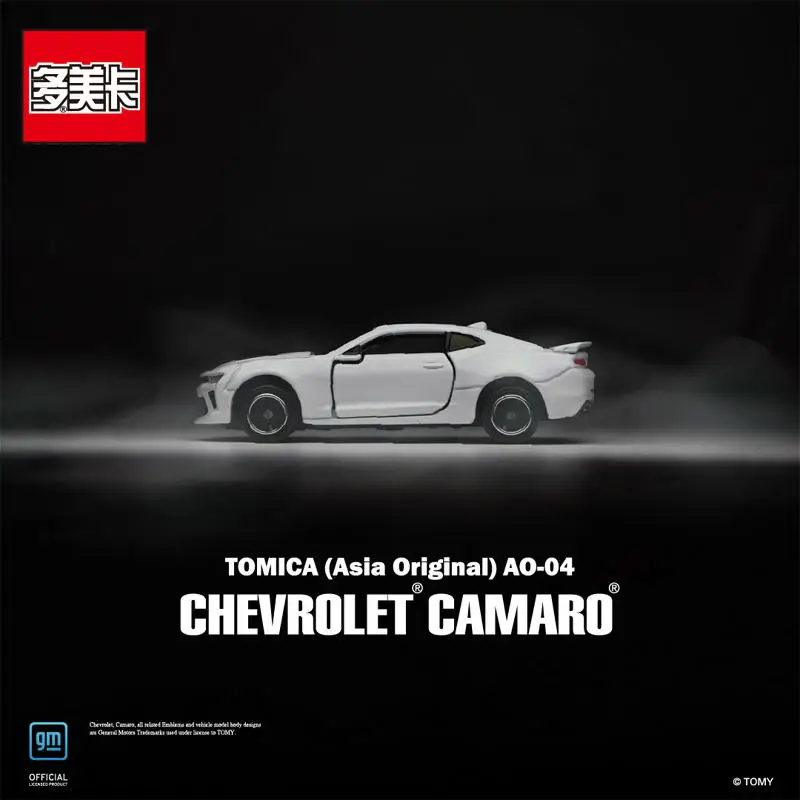 Takara tomy tomica ásia original AO-04 chevrolet camaro simulação 1/66 liga brinquedos veículo diecast metal modelo de carro brinquedo para meninos