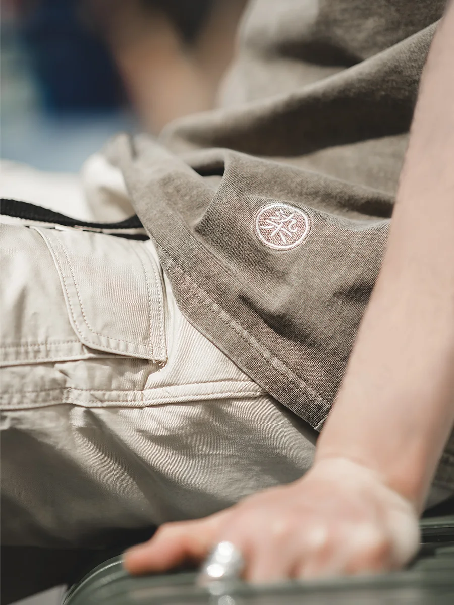 

Мужская летняя футболка Maden Workwear в американском ретро-стиле, цвета хаки, с восковой пропиткой, повседневная, с коротким рукавом, базовая, с круглым вырезом