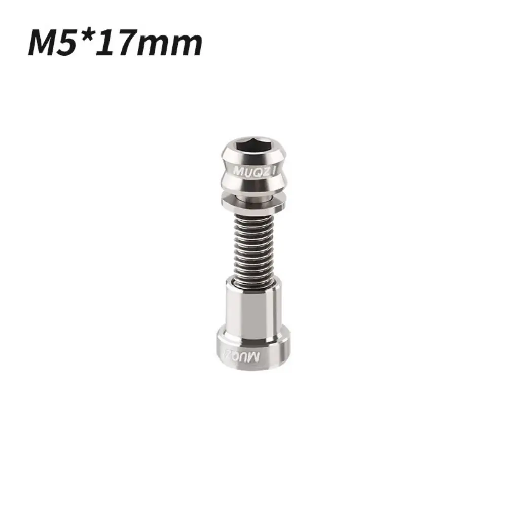 M5*17mm Bicycle Stem Fixing Nut M5x19mm Fixing Bolts Bike Lock Screw Fastener Ti Bolts Aluminum Alloy