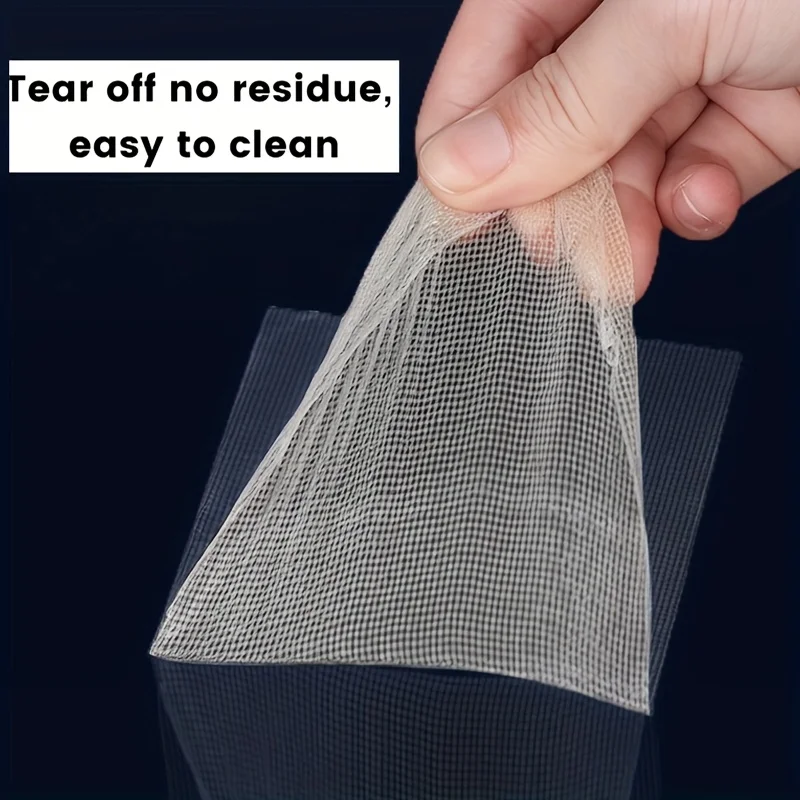 4 لفات من شريط لاصق قوي على الوجهين، شبكة قماش عالية اللزوجة، الطول الإجمالي 40 مترًا، مناسبة للسجاد والسجاد وورق الحائط