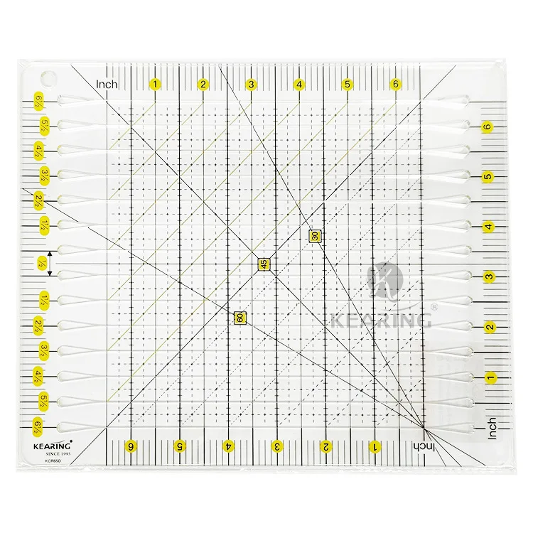 Patchwork Ruler for Wheel Cutter Acrylic Sewing Ruler