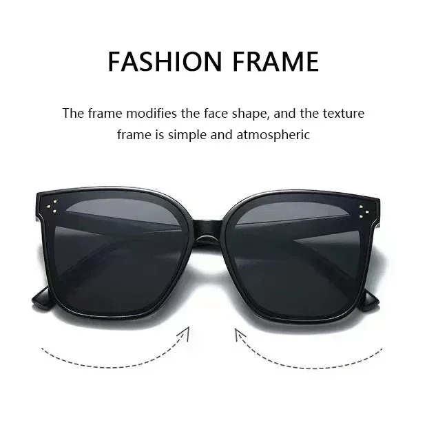 Fashion Round Men and Women Sunglasses Uv400 Fashion Classic Sunglasses Large Frame Sunglasses