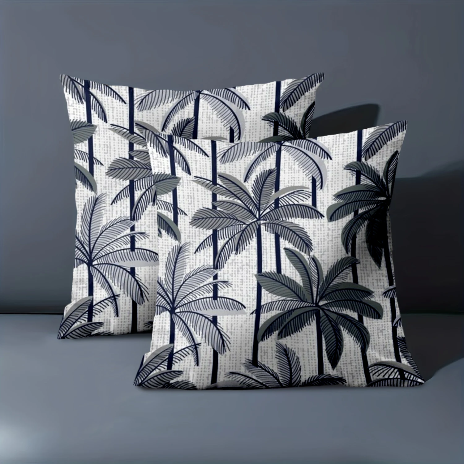 1 Pieces Tropical Palm Tree Print Square Throw Pillow Cases Pattern Cushion Cover Suitable for Sofa Bedroom Car Pillow Cover