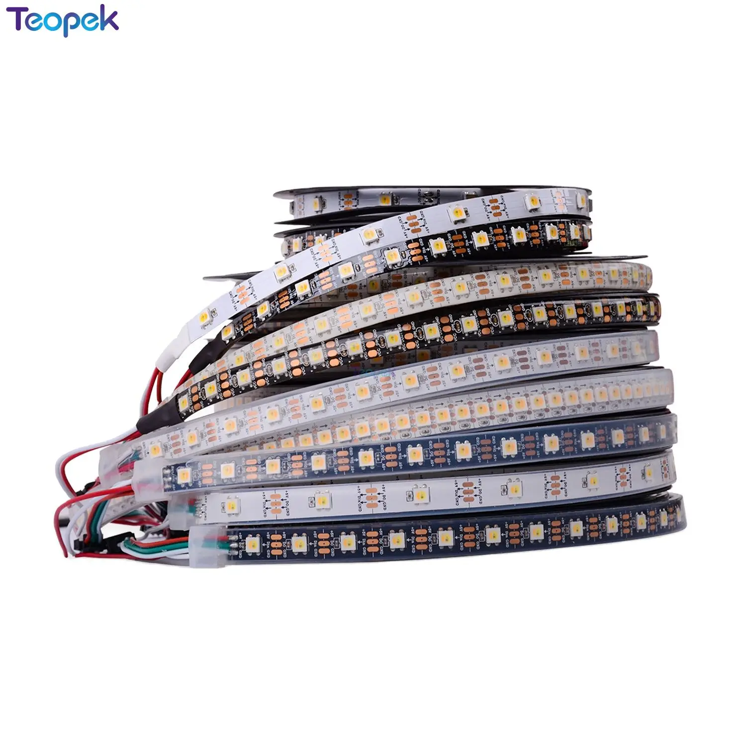 

1M/5M SK6812 5050 WWA Led Strip Warm white+whiteAmber) 3 in 1 Chip 30 60 144 LEDs/Pixels/m Programmable Addressable Tape DC5V