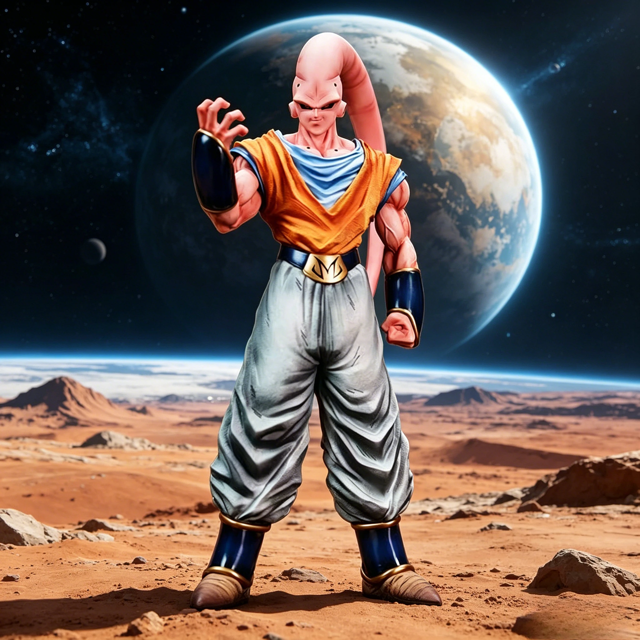Figura de Anime YS Statue Gohan Buu, Majin Buu, 39 cm/15.35 pulgadas, Figuras de Acción Coleccionables, Juguetes, Regalos