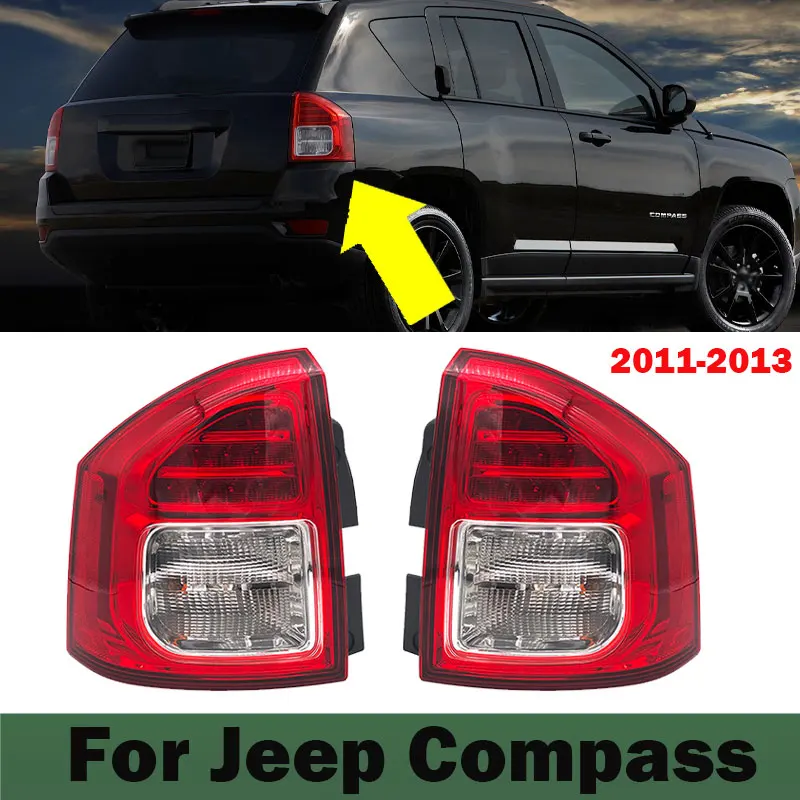 

For Jeep Compass 2011 2012 2013 Car Accessories Rear Bumper Light Stop Brake Lamp Turn Signal Warning Lamp Tail Light Assembly