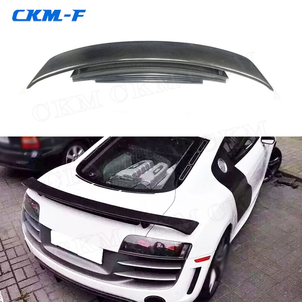 

High Quality REAL Carbon Fiber Spoiler For Audi R8 V8 V10 G Style 2007-2016/2018-2020 Wing Lip Spoilers