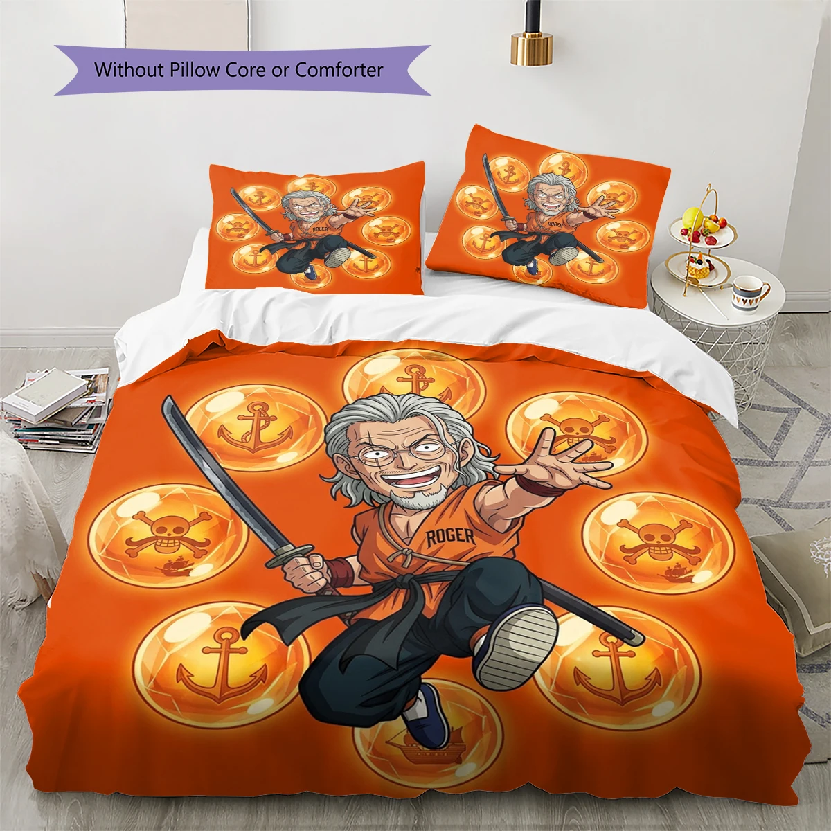 One Piece Poster Soft Cozy Duvet Cover, Kids Bedding Gift Set, Extra Large Different Sizes -HE99