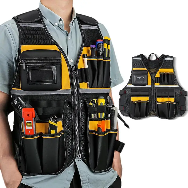 Tool Vest Tool Pouch construction site work Vest Tool Vest Electrician Carpenter Work Vest Electrician Hardware Storage Bag