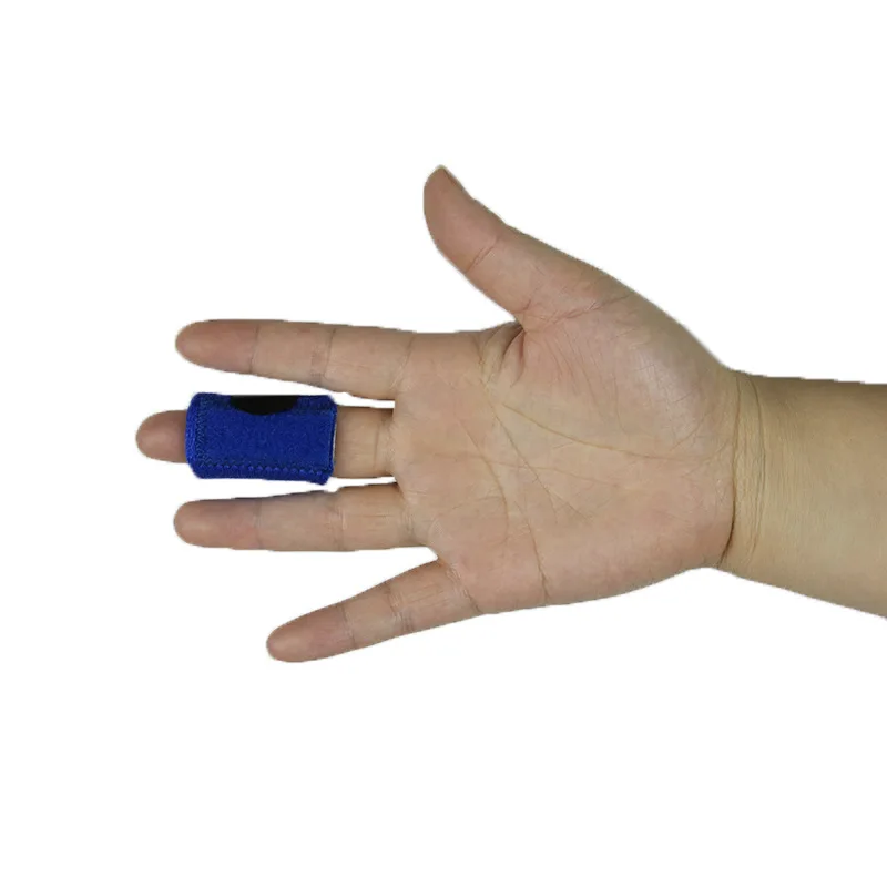 Tutore Per Dito A Scatto Con Barra In Alluminio Rimovibile - 2 Pezzi, Regolabile, Traspirante, Per Indice, Medio, Anulare (Blu Navy) - 2