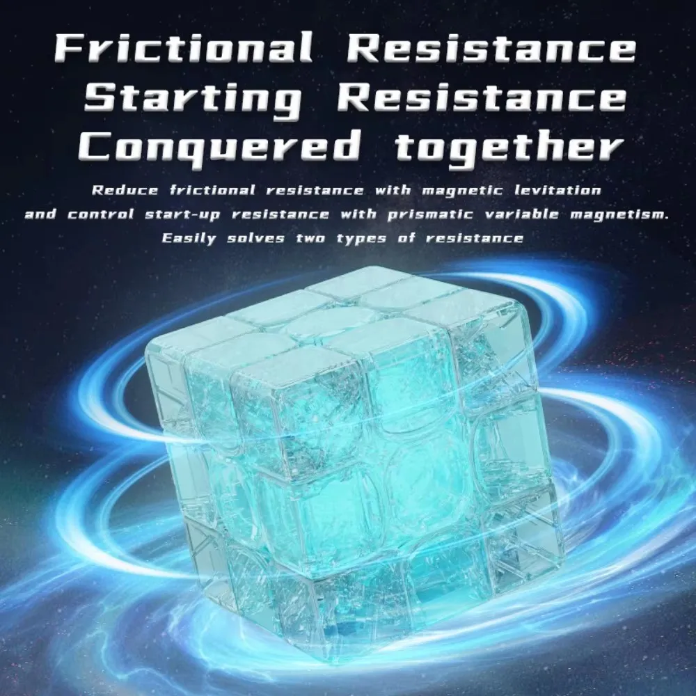 Yuxin Cube Light 3x3 magnetic cube 8-color luminous effect Cubo Magico Educational Puzzle For Children Gift Toy 3x3 Magic Cube