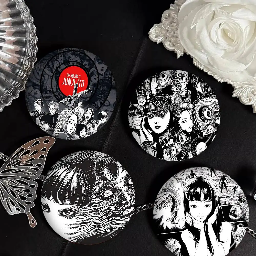 Japan Anime Junji Ito Tinplate Soft Button Pin Brooch Metal Badge Custom Jewelry Accessories Hat Bag Lapel