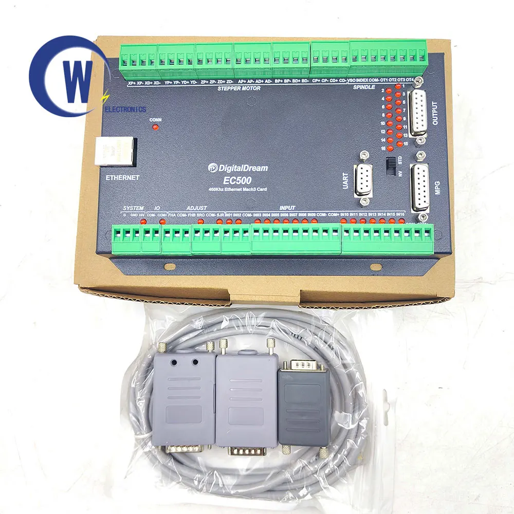 EC500 CNC Mach3 Ethernet Motion Controller EC500 460kHz 3/4/5/6 Axis Motion Control Card per fresatrice aggiornamento nuovo di zecca