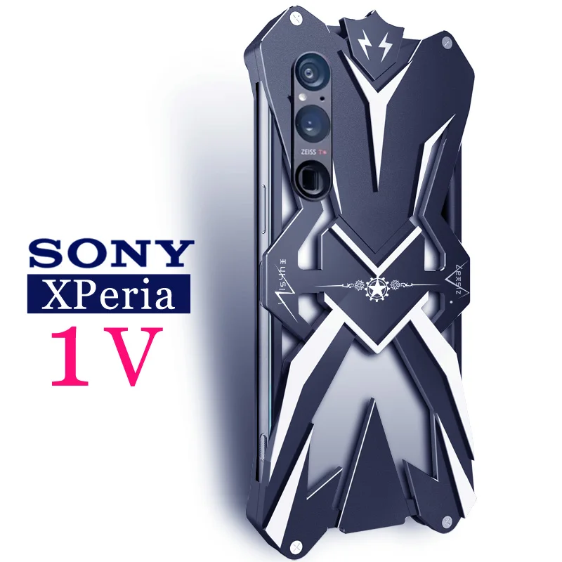 

Original Zimon Luxury New Thor Heavy Duty Armor Metal Aluminum Phone Cases For Sony Xperia 1 Xperia1 V Ii Iii Iv Cover Case