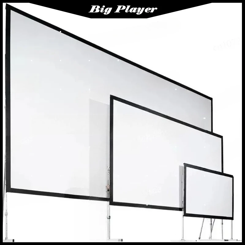 

150 180 200 220 250 300 Inch 16:9 4:3 Front And Rear Fast Fold Projection Screen Portable Outdoor Projector Screen