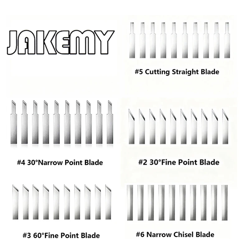 JAKEMY Ersatzklingen für JM Y10 PRO Ultraschall-Schneidemaschine Industriemesser Austauschbare Klingen Ersatzteile Zubehör