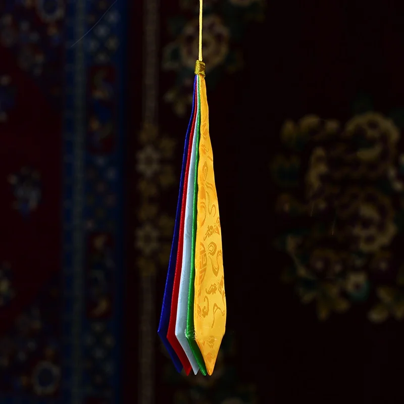 Tibetan Eight Auspicious Colorful Cloth Handmade Feng Shui Decoration for Buddhist Halls and Home hanging decor