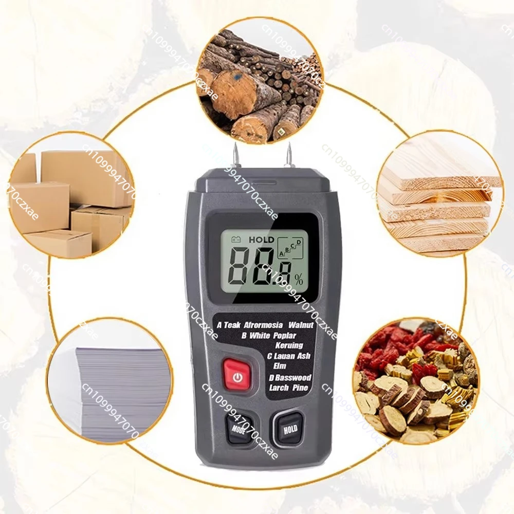 

Digital Wood Moisture Tester MT10 Dual Pin LCD Display for Indoor Home Industrial Use