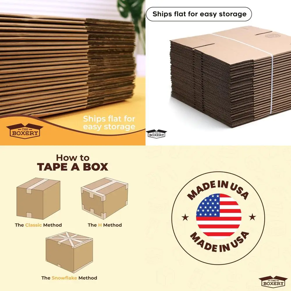 

25-Pack 30x10x4 Brown Corrugated Cardboard Boxes for Shipping, Packing, Moving, and Storage - Durable, Eco-Friendly, Recyclable,