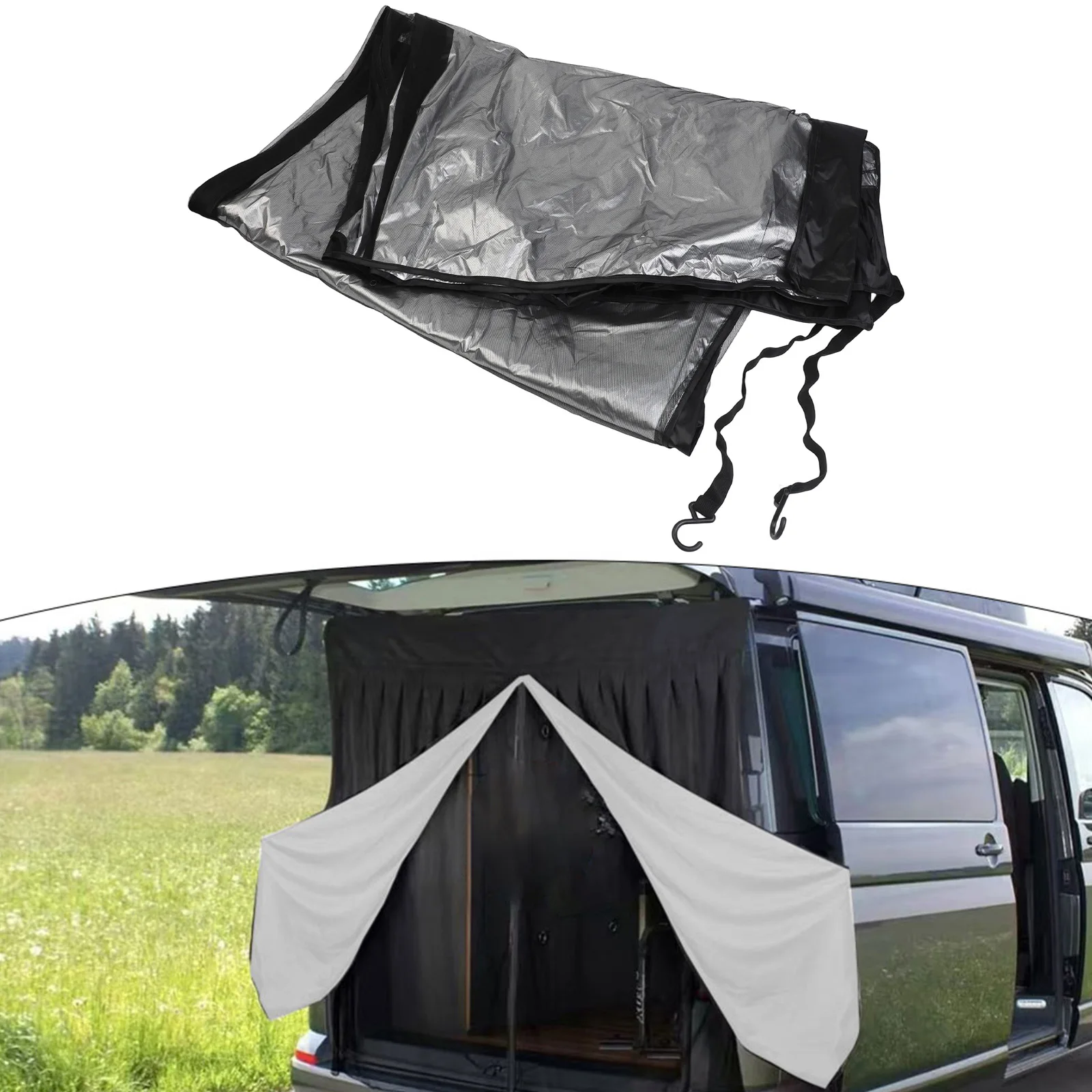 

Outdoor Activities Magnetic Sunshade Trunk Sunshade Shading Effect Easy To Install Single Layer Design Double Layer Design