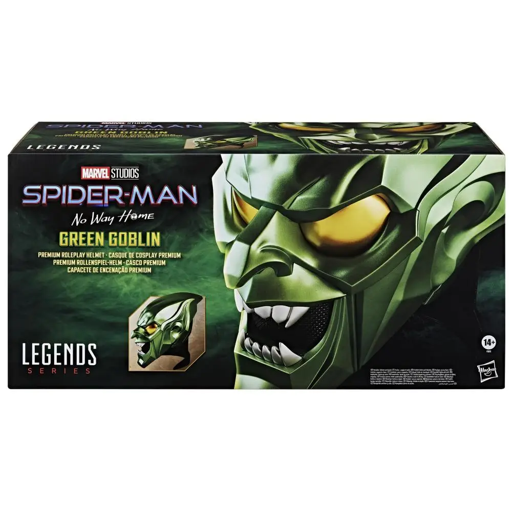 Marvel Legends Series Green Goblin Premium Roleplay Helmet, Spider-Man: No Way Home Adult Collectible Roleplay Gear