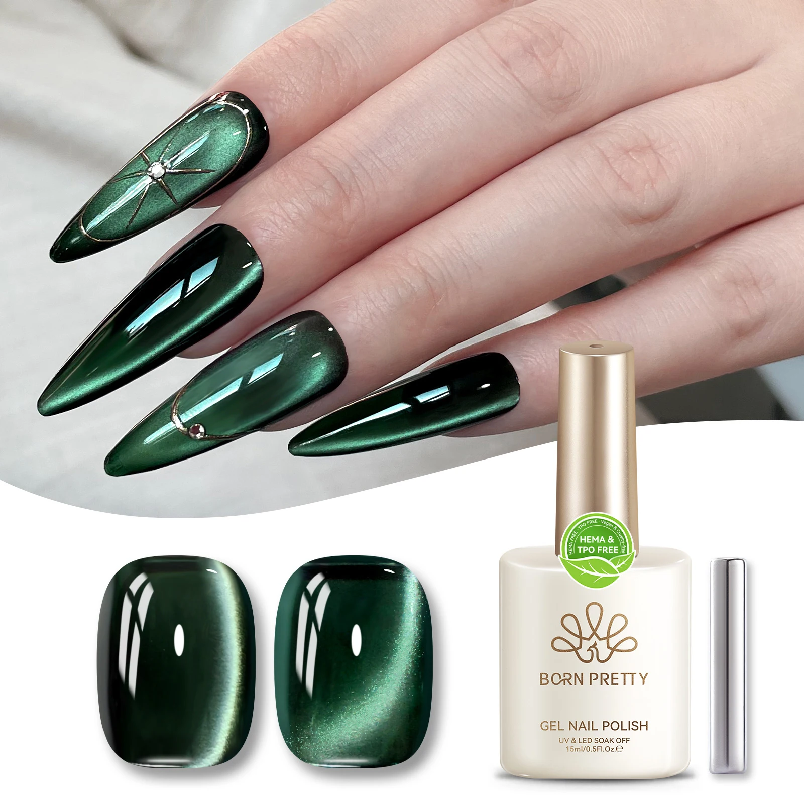 ولد جميلة 15 مللي HEMA TPO الحرة فقط الأخضر القط المغناطيسي هلام طلاء الأظافر الأحمر متمنيا التفاح العنكبوت زنبق الورنيش نقع من الأشعة فوق البنفسجية مسمار سال
