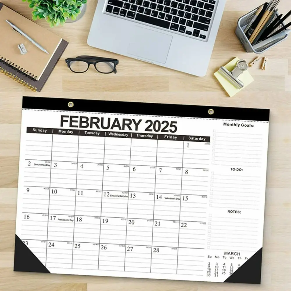 High-quality Daily/Monthly Plan 2025 Wall Calendar Memo Hanging Calendar Monthly Planner Office