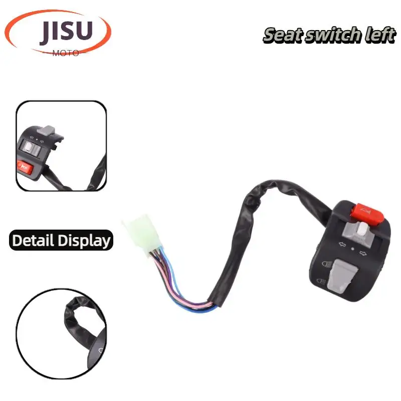 Interruttori moto Pulsante clacson Indicatore di direzione Fendinebbia elettrico Inizio manubrio Interruttore controller Sinistra Destra per Yamaha 100 125cc