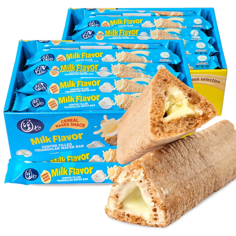 2 cajas (60 piezas) Snacks de galletas con sabor a leche Oko