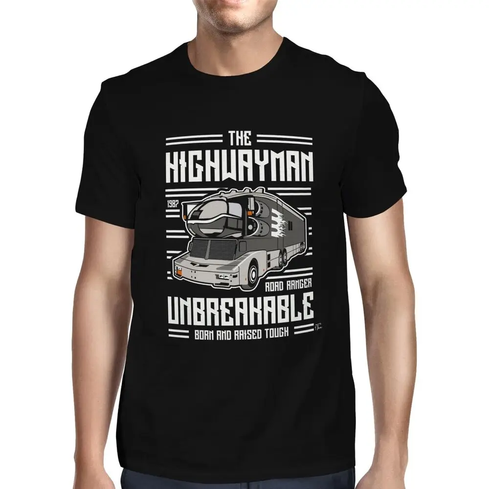 Mens The Highwayman - unbreakable horror tribute  T-ShirtUnisex Women's Summer Cotton Luxury Brand Retro OversizedAnime Graphic