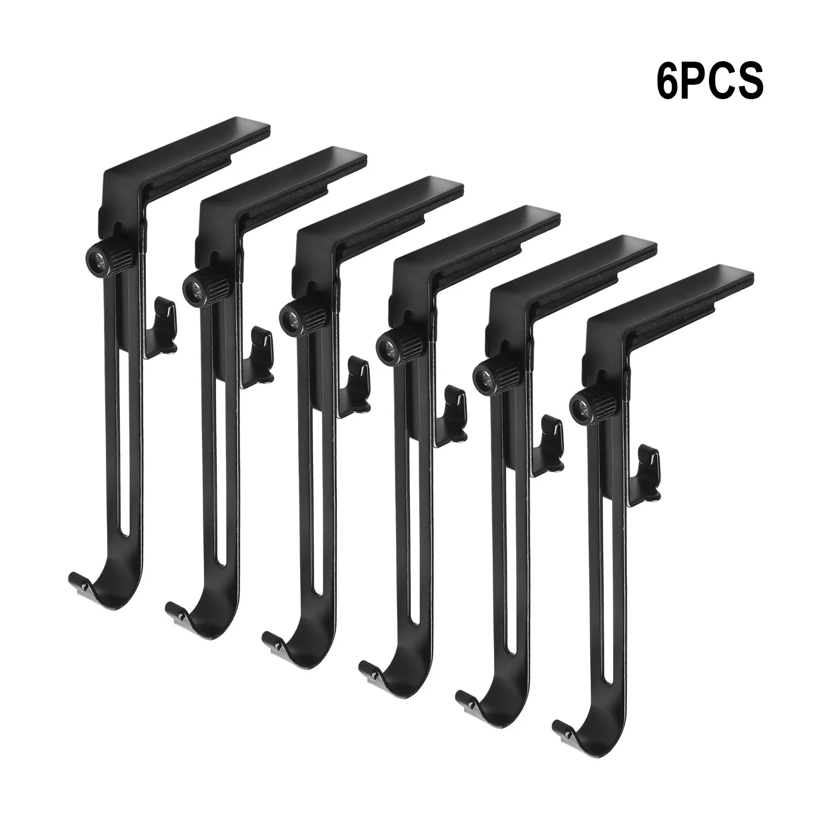 6 قطع من حوامل تخزين عيد الميلاد - خطافات معدنية قابلة للتعديل لعيد الميلاد لتخزين عيد الميلاد