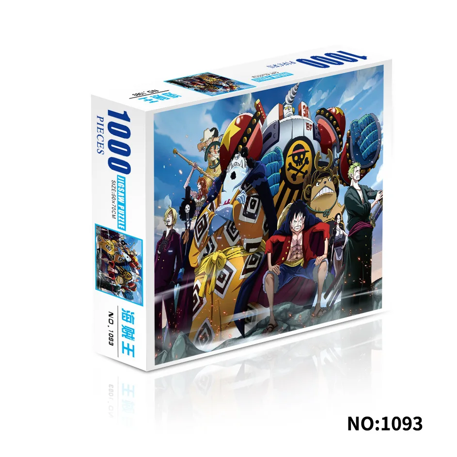 Japanese anime One Piece Luffy card form 1000 adult puzzles