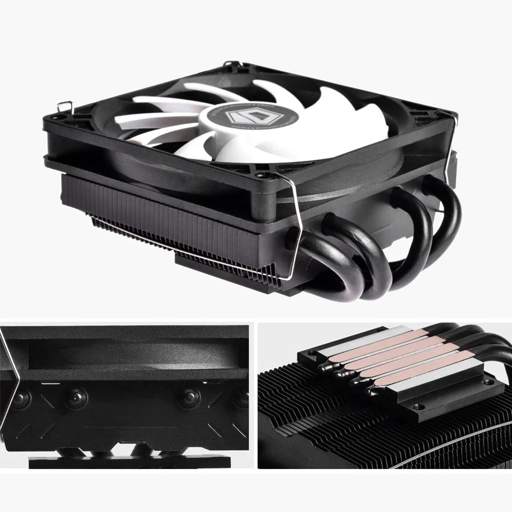 For ID-COOLING IS-40X V3 Pro 12V DC CPU Cooler with Quiet PWM Cooling Fan 4 Contact Heatpipes Ultra Slim CPU Air Ventilador