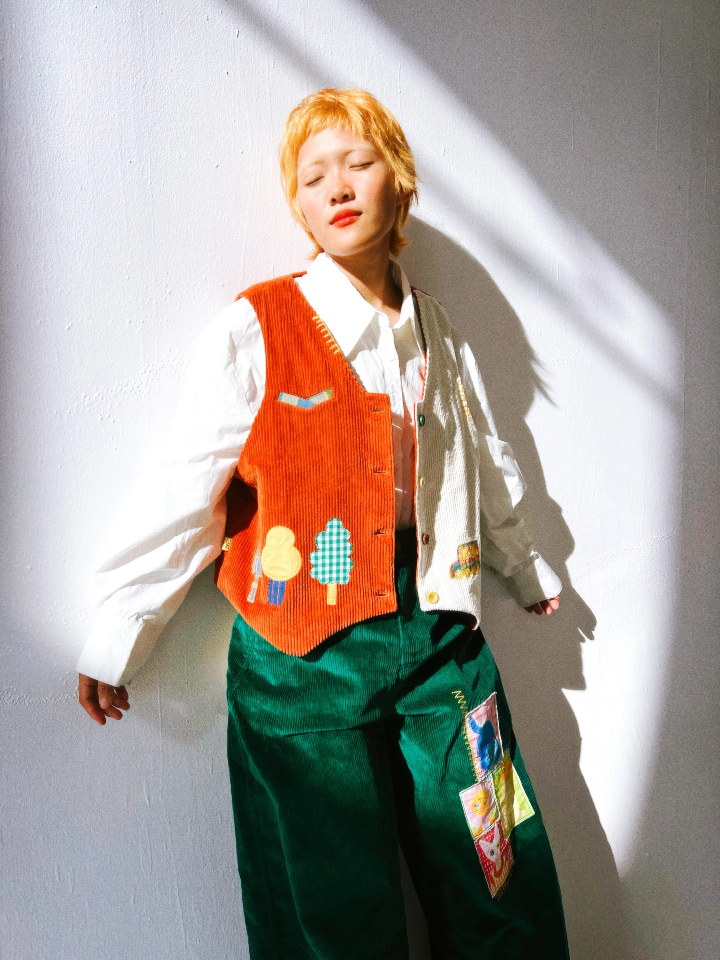 

Оригинальный хлопковый жилет Uody в стиле пэчворк, креативный, персонализированный, ретро, женская модная куртка-жилет