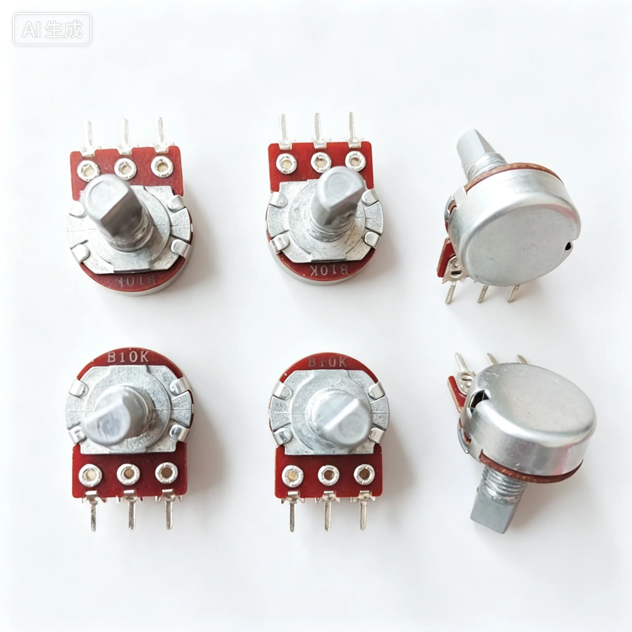 for 148 Type Single 3 Pin Potentiometer B10K C10K D-Shaft Shaft 15MM