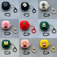 For QCY MeloBuds Pro Case Cartoon Silicone Protective Sleeve Skin Cover Bluetooth Wireless Earphones Protector Accessories
