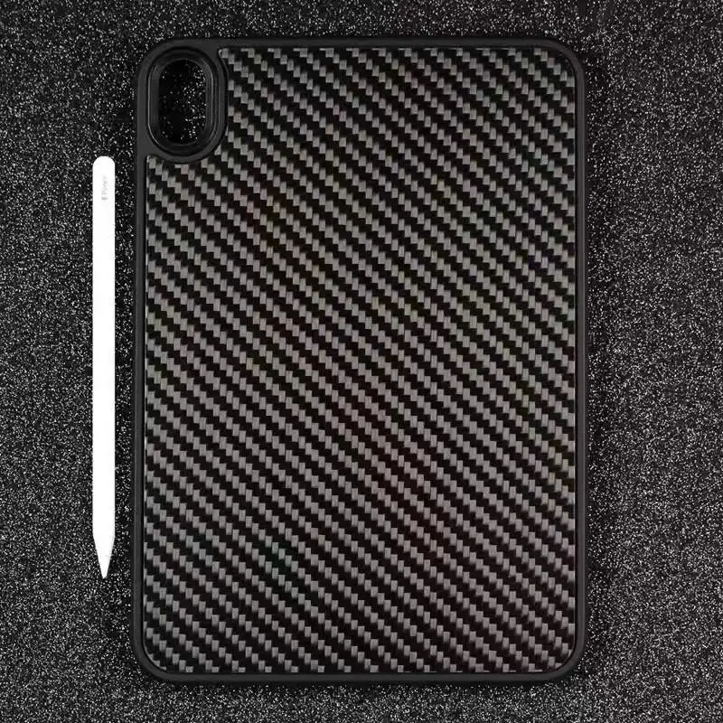 Imagem -03 - Capa de Fibra de Carbono Real para Ipad Mini Fibra de Aramida de Carbono Capa Protetora para Tablet para Apple Ipad Mini6 Capa Traseira