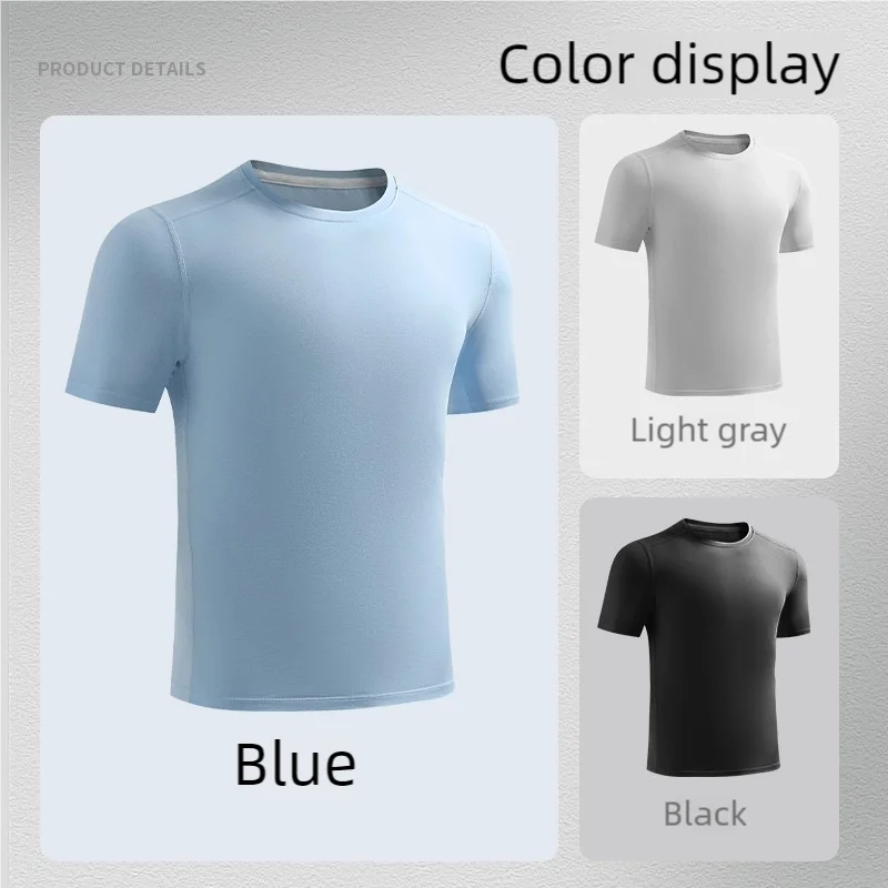 

Новая летняя мужская футболка для баскетбола, бега, тренировок, спорта, фитнеса, высокоэластичная, быстросохнущая, повседневная, с короткими рукавами